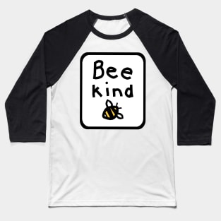 Framed Bee Kind Sign of Kindness Graphic Baseball T-Shirt